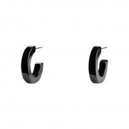Small size round shape titanium earring in Black, 2 pcs. Kosmart - 2