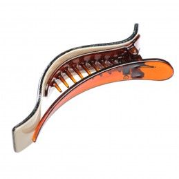 Medium size regular shape Alligator hair clip in Mixed colour texture Kosmart - 2