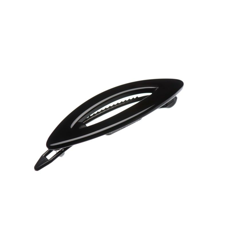 Small size oval shape hair clip in Black Kosmart - 1