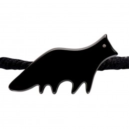 Medium size fox shape hair elastic with decoration in Black Kosmart - 3