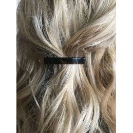 Very small size tiny and skinny shape hair clip in Dark brown demi Kosmart - 8