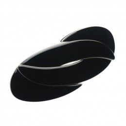 Medium size special ornament hair barrette in Black and Ivory Kosmart - 2