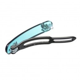 Small size rectangular shape Hair clip in Transparent green Kosmart - 3