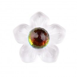 Medium size flower shape Metal free earring in Crystal Kosmart - 2