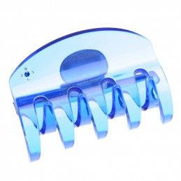 Large size regular shape Hair jaw clip in Transparent blue Kosmart - 1