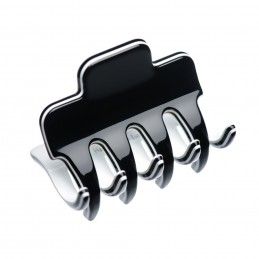 Small size regular shape Hair jaw clip in Black and white Kosmart - 1