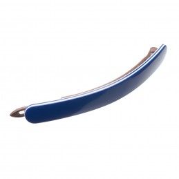 Medium size long and medium width shape hair barrette in Blue and White Kosmart - 3