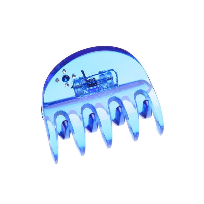 Small size regular shape Hair jaw clip in Transparent blue Kosmart - 1