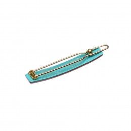 Very small size tiny and skinny shape hair clip in Coral and Turquoise Kosmart - 2