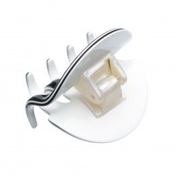 Medium size regular shape Hair jaw clip in Black and white Kosmart - 2