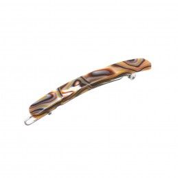 Small size skinny rectangular shape hair clip in Onyx Kosmart - 1