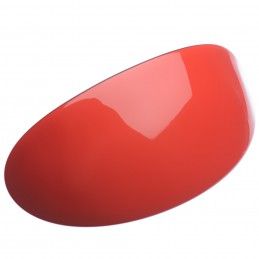 Extra large size oval shape Hair barrette in Marlboro red and black Kosmart - 2