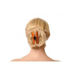 Medium size regular shape Hair claw clip in Orange Kosmart - 4