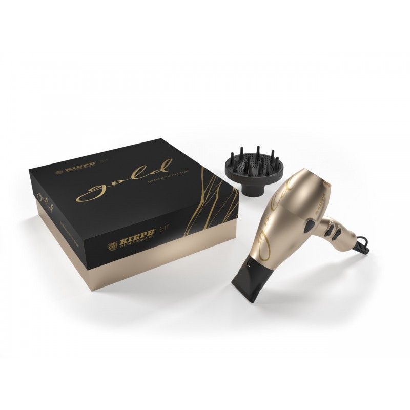 Hair Dryer GOLD 2400w diffuser included Kiepe - 1