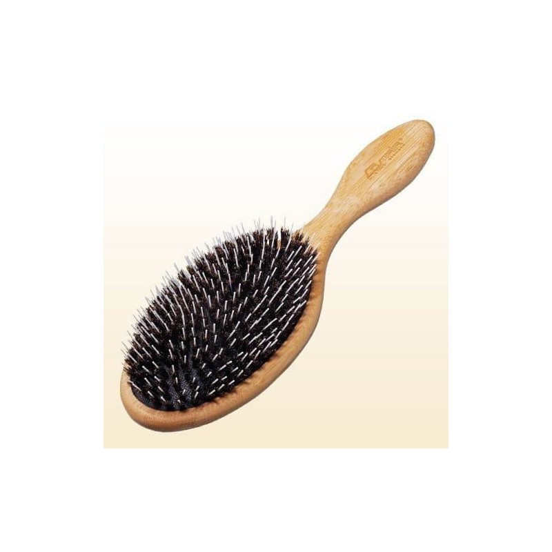 Bamboo brush with boar and nylon bristles, large Comair - 1